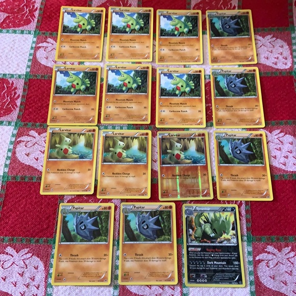 Pokemon TCG Tyranitar/Pupitar/Larvitar Fates Collide Bundle (15 Cards) - Picture 2 of 14